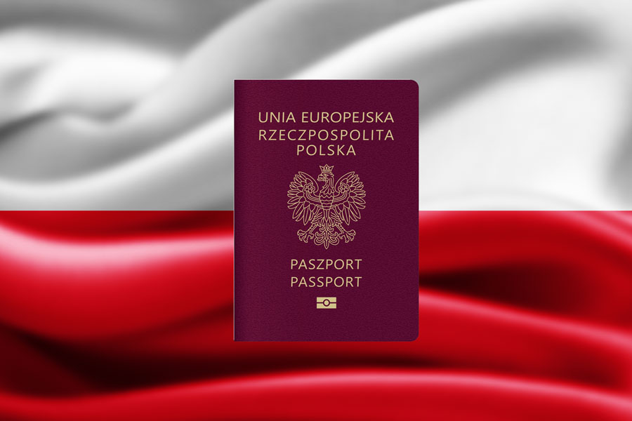 Вид польского паспорта